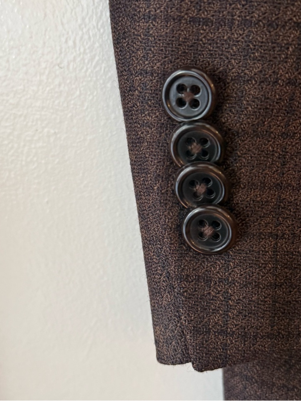 Hickey Freeman Dark Brown Sport Coat 44R | Luxury Tailored Blazer | Two Button - Picture 5 of 9
